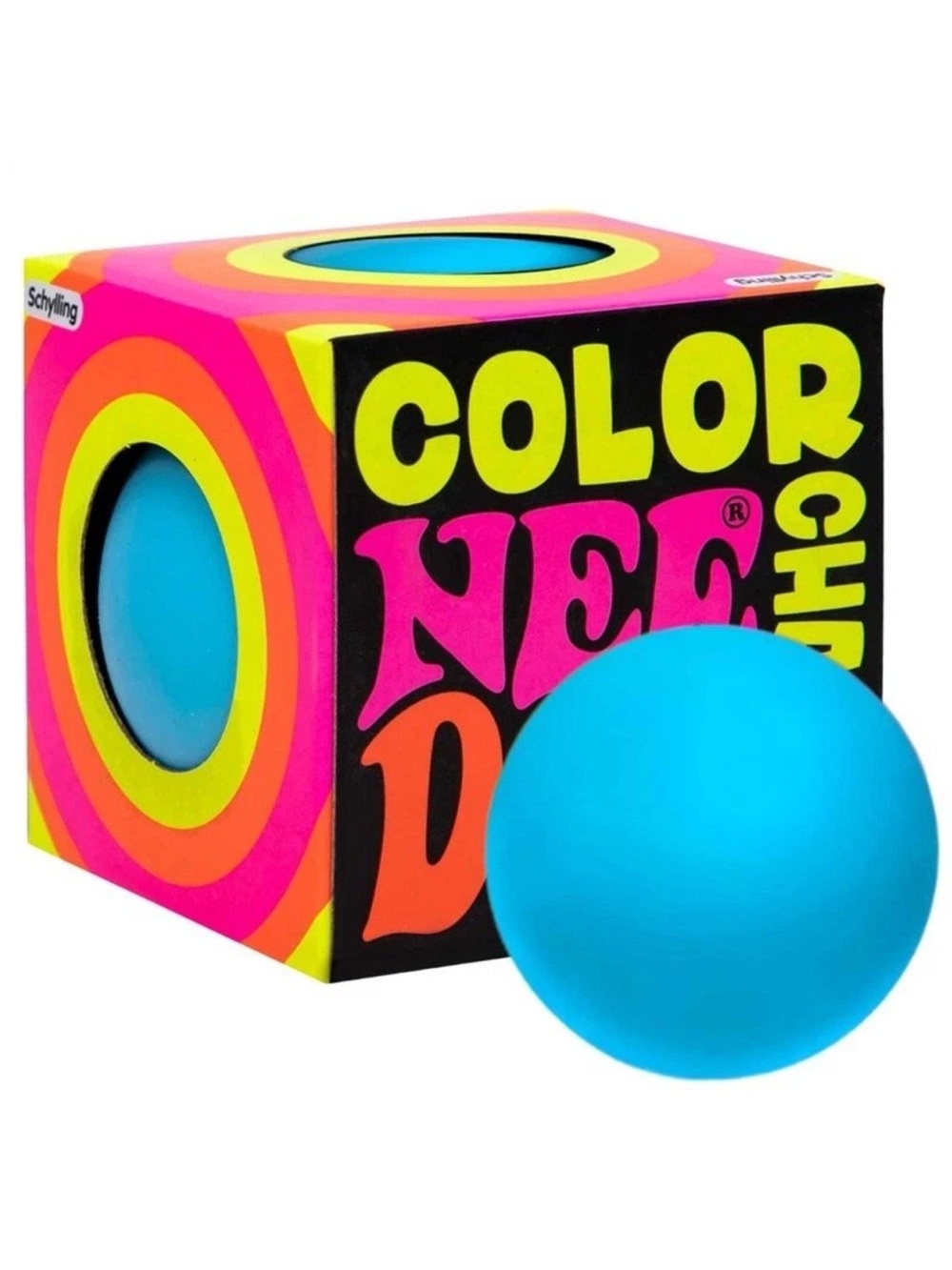 Schylling NeeDoh Color Changing Stress Ball Fidget Toy Squishy in Blue